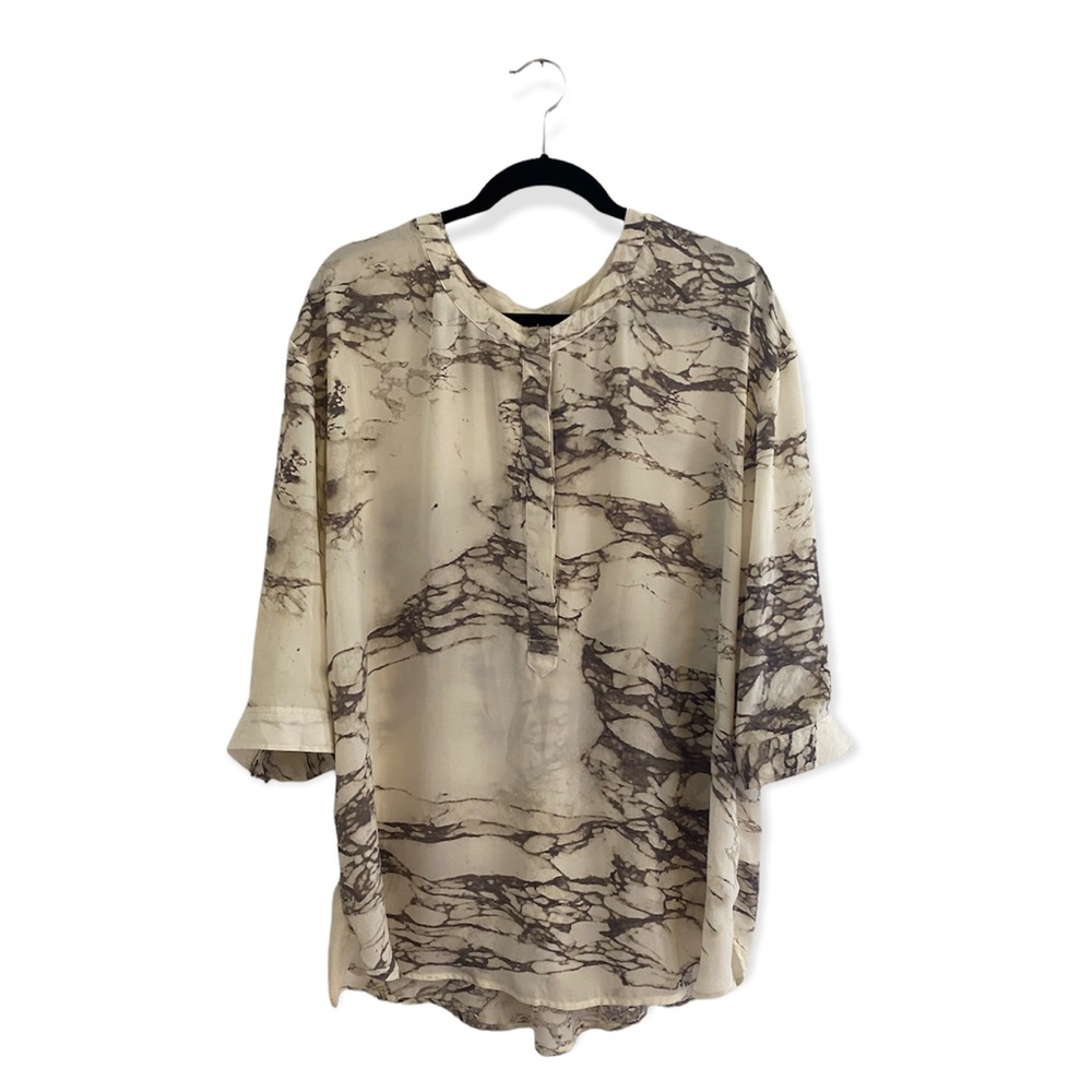 Marble Print Blouse.